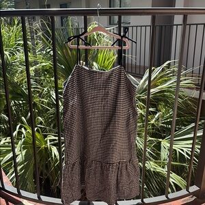 Black and White Gingham Dress